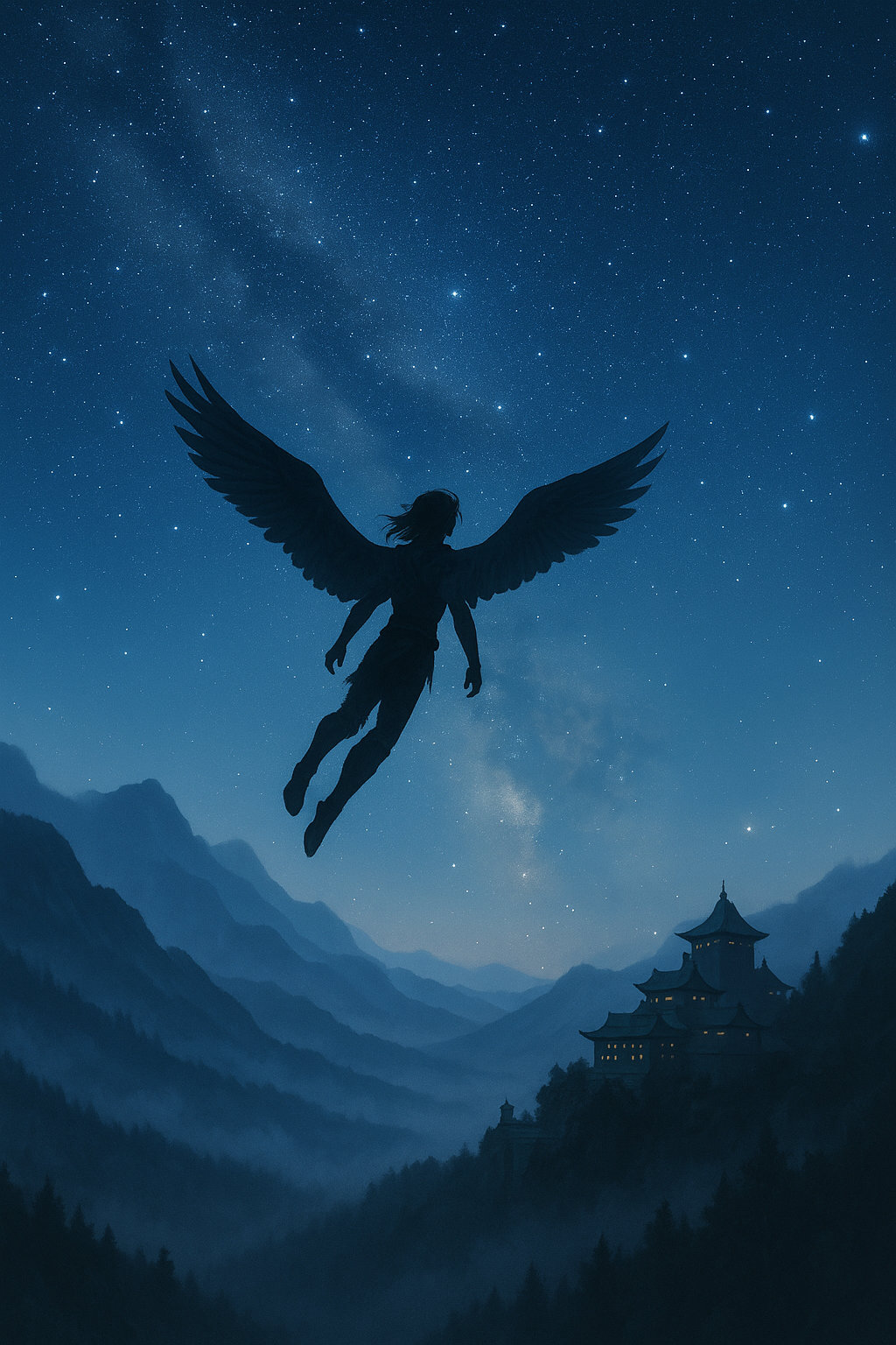 Damion flies free for the first time over the Celestial Palace